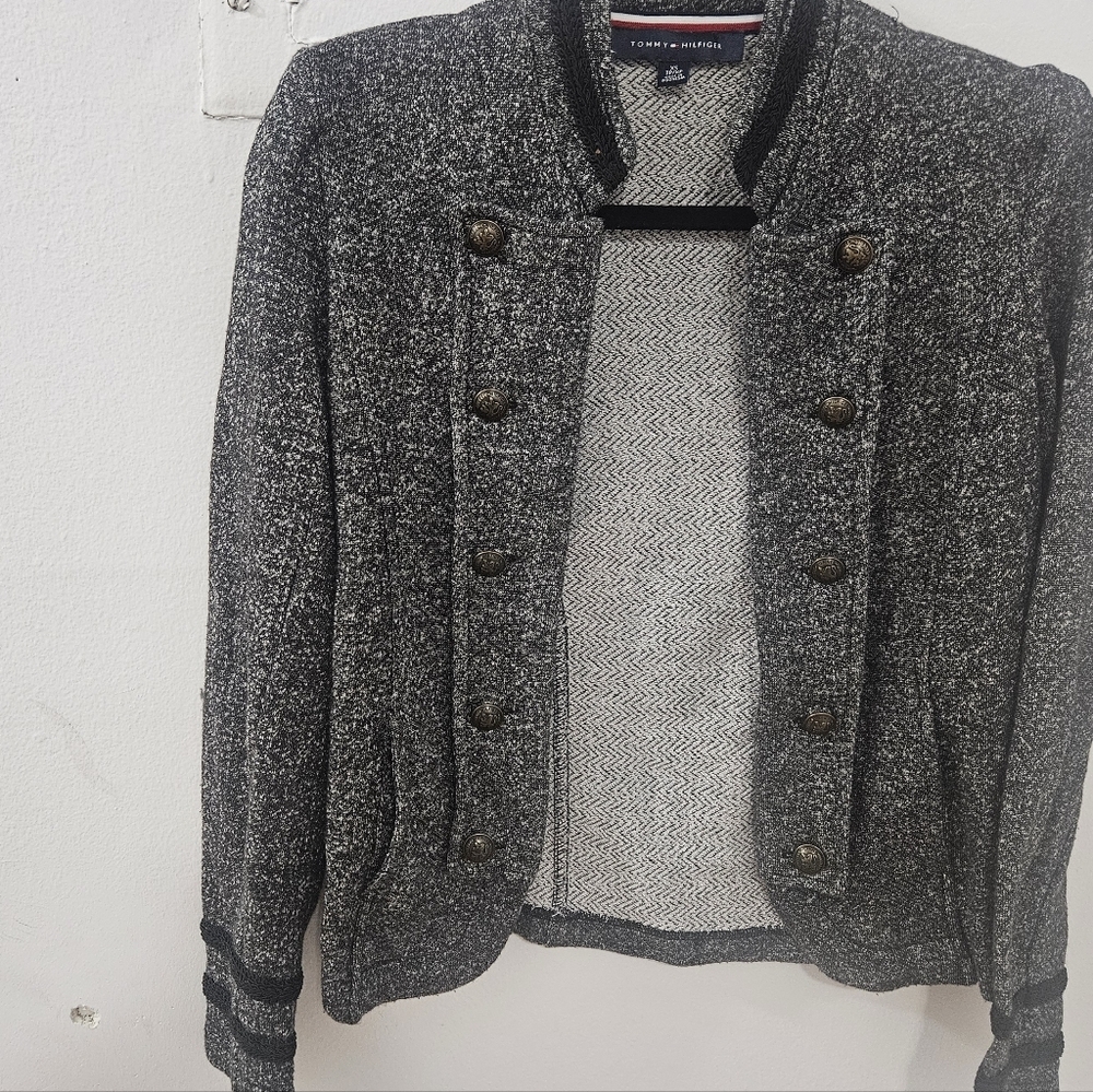 Tommy Hilfiger Marled Military Band Jacket - Picture 5 of 6